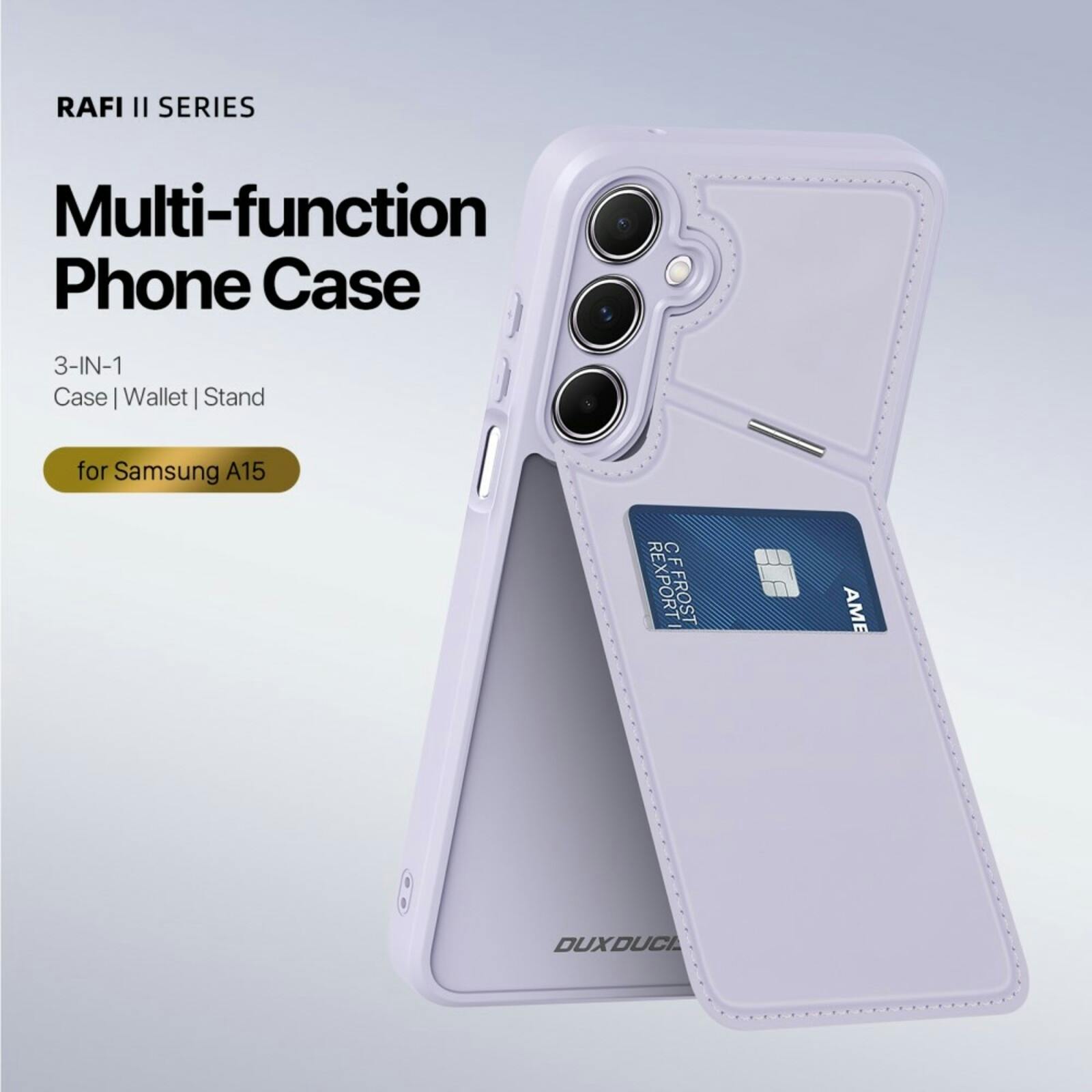 DUX DUCIS Samsung A15 Rafi Series Premium Beschermcase Paars