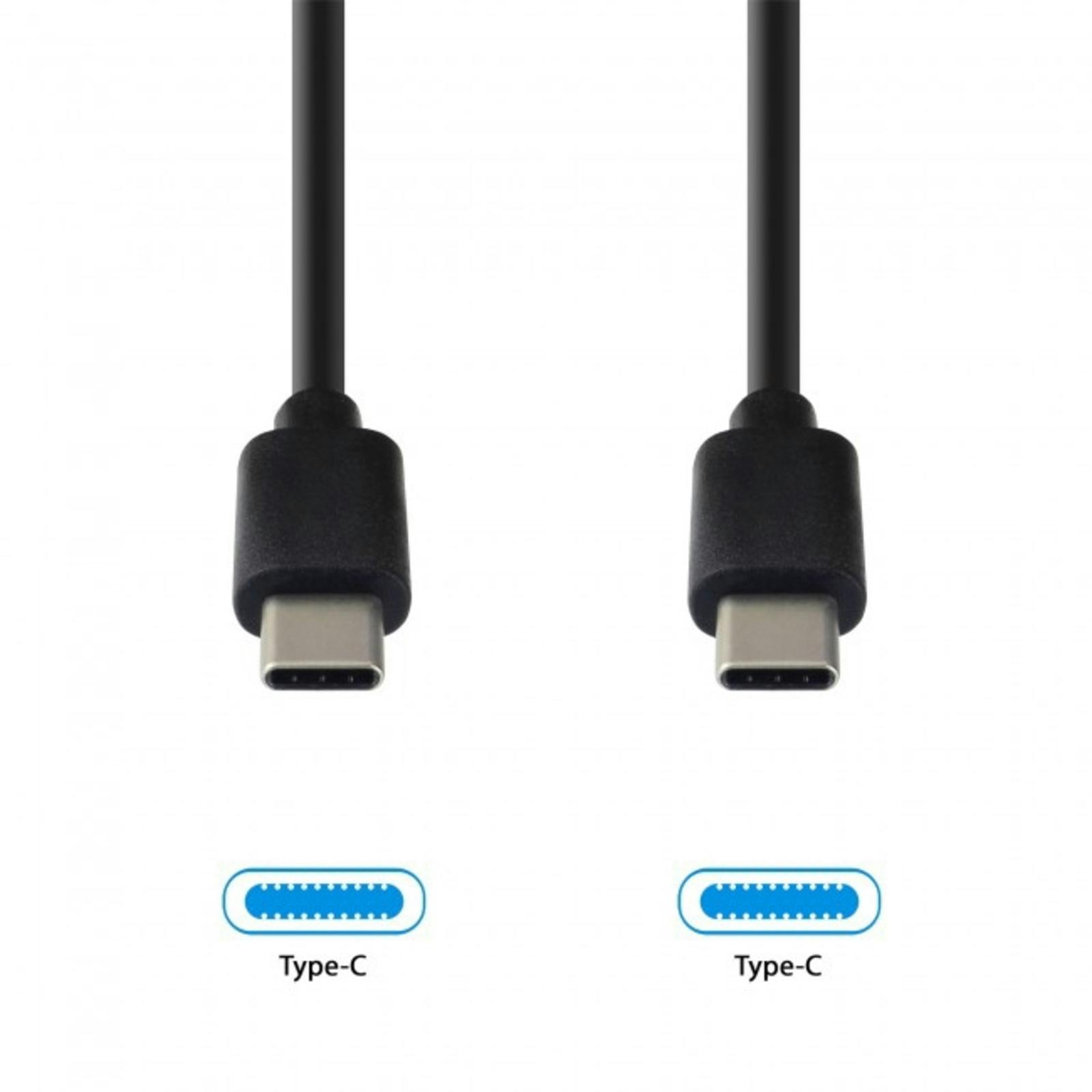 GNG Kabel USB-C naar USB-C Zwart