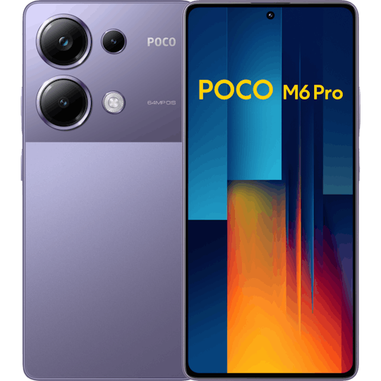POCO M6 Pro Purple - Voorkant & achterkant