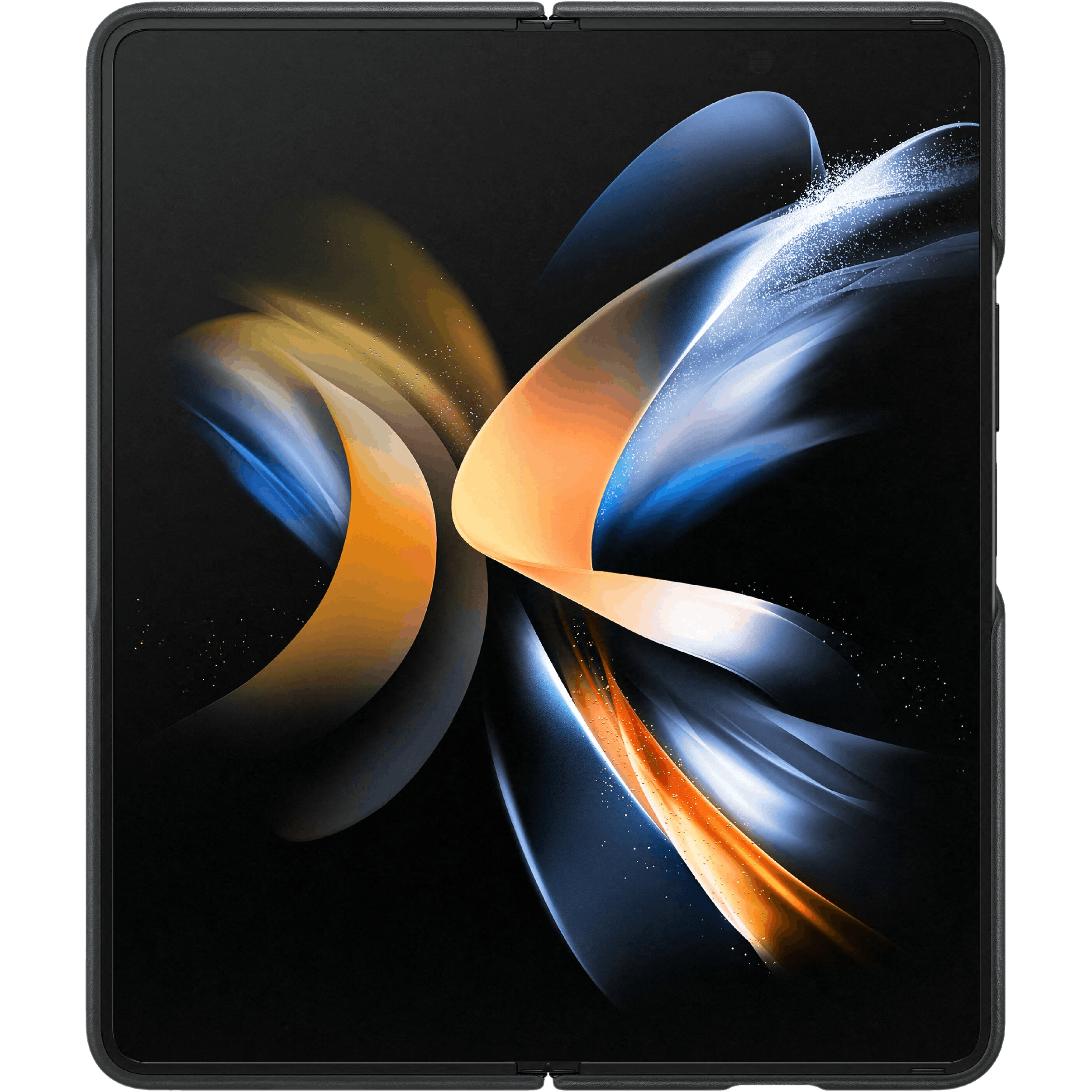 Samsung Galaxy Z Fold4 Leren Hoesje Zwart