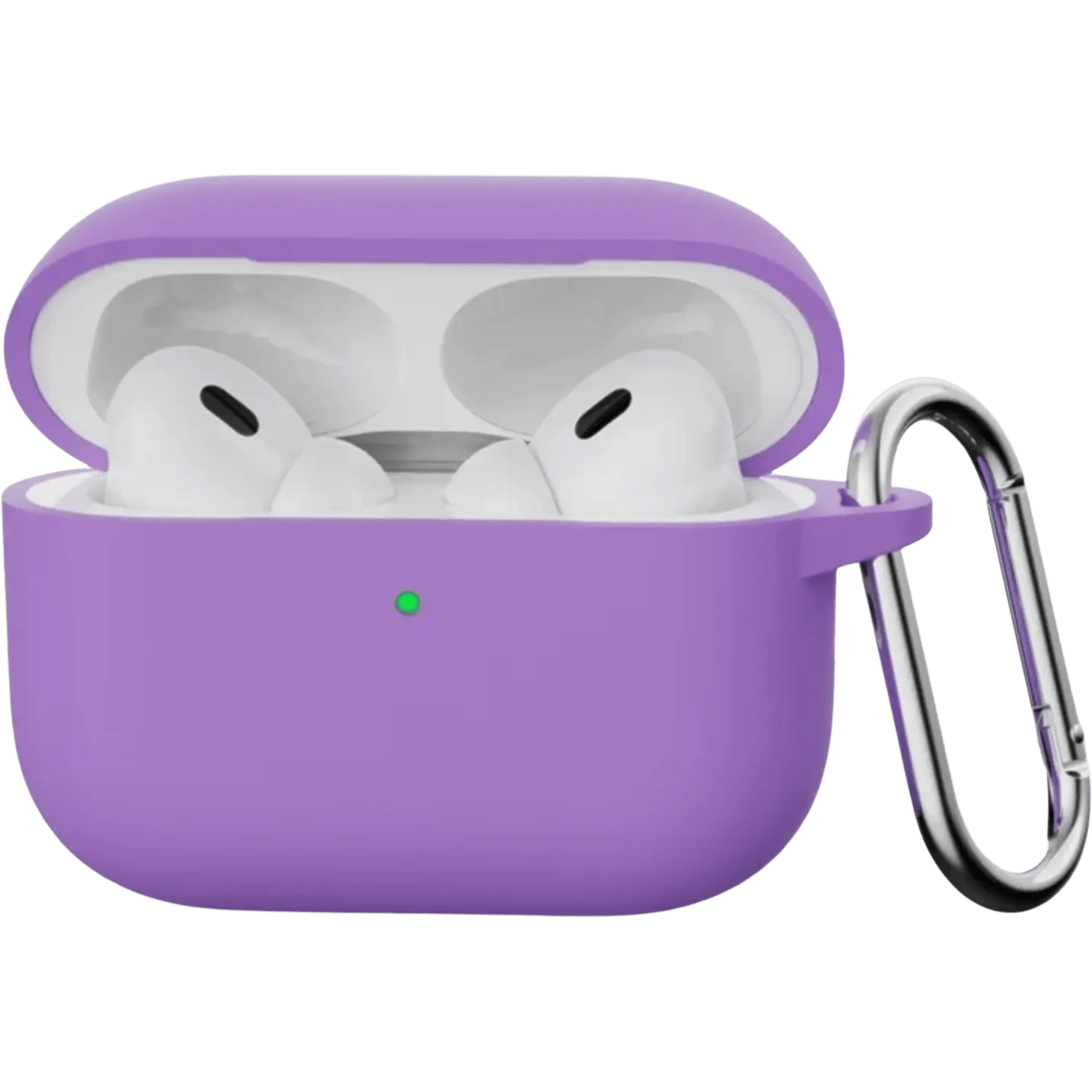 Mocaa AirPods Pro 3 Siliconen Hoesje met Haak Paars