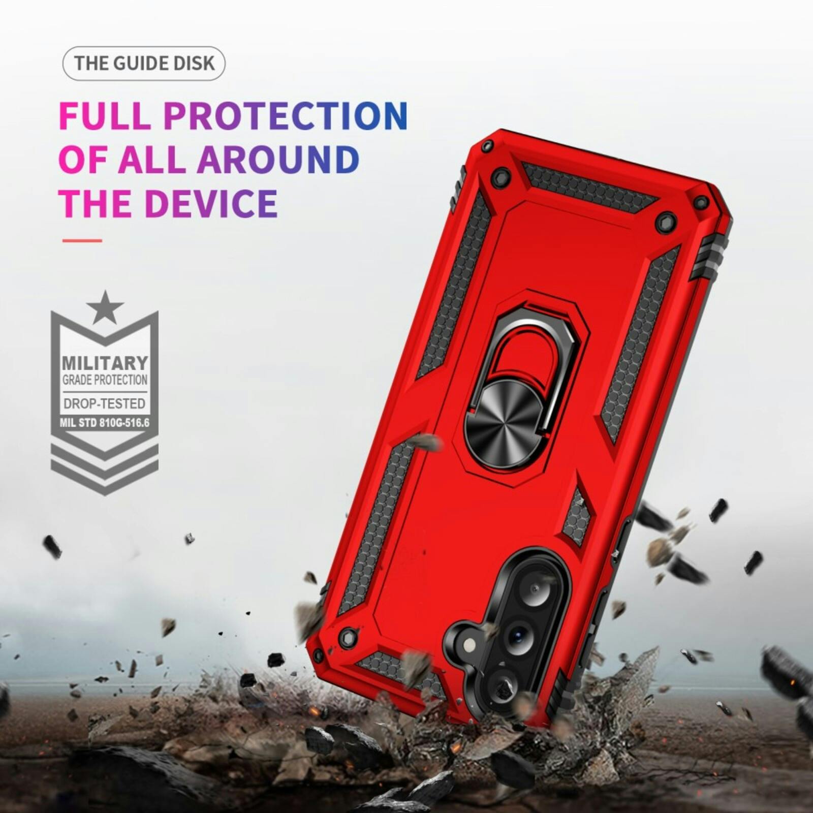 CaseBody Samsung Galaxy A36 Shield Case Rood