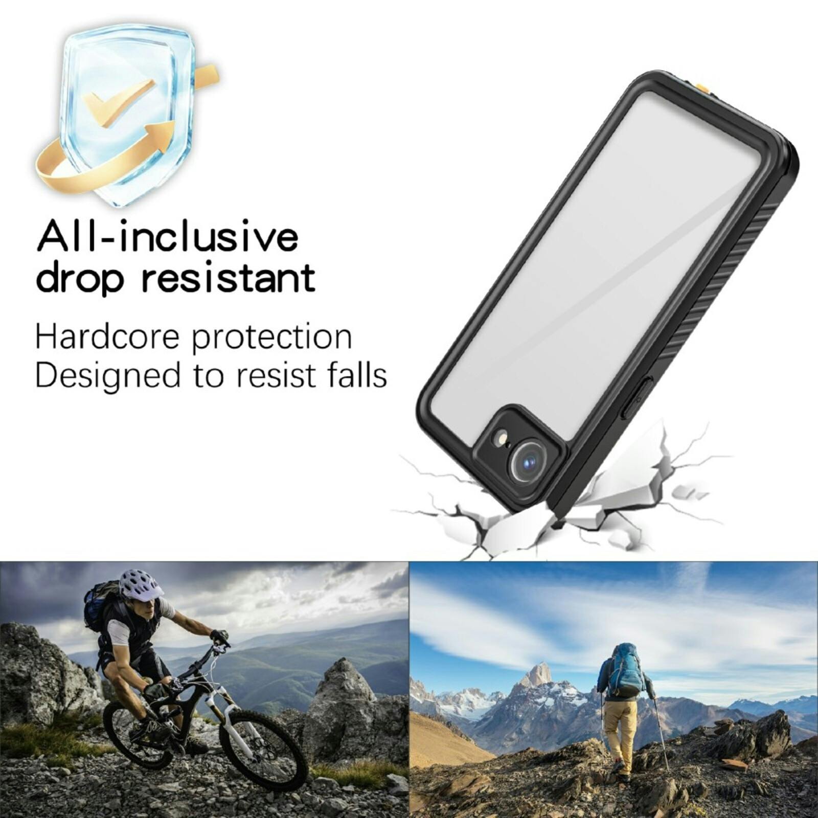REDPEPPER Apple iPhone 16e Dot Pro Waterproof Hoesje Zwart