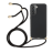 Mocaa Samsung Galaxy A14 telefoonhoesje met koord Zwart