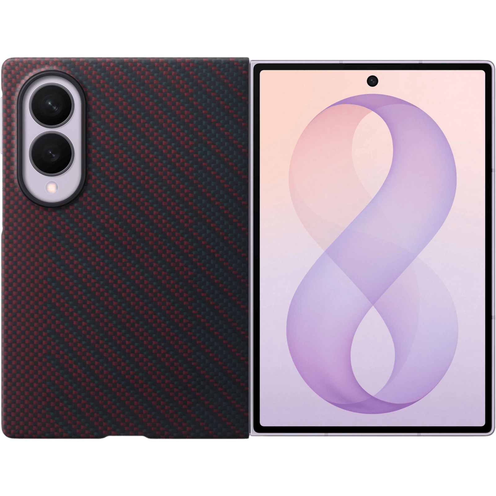 Samsung Galaxy Z Fold8 Carbon Magnet Case Rood