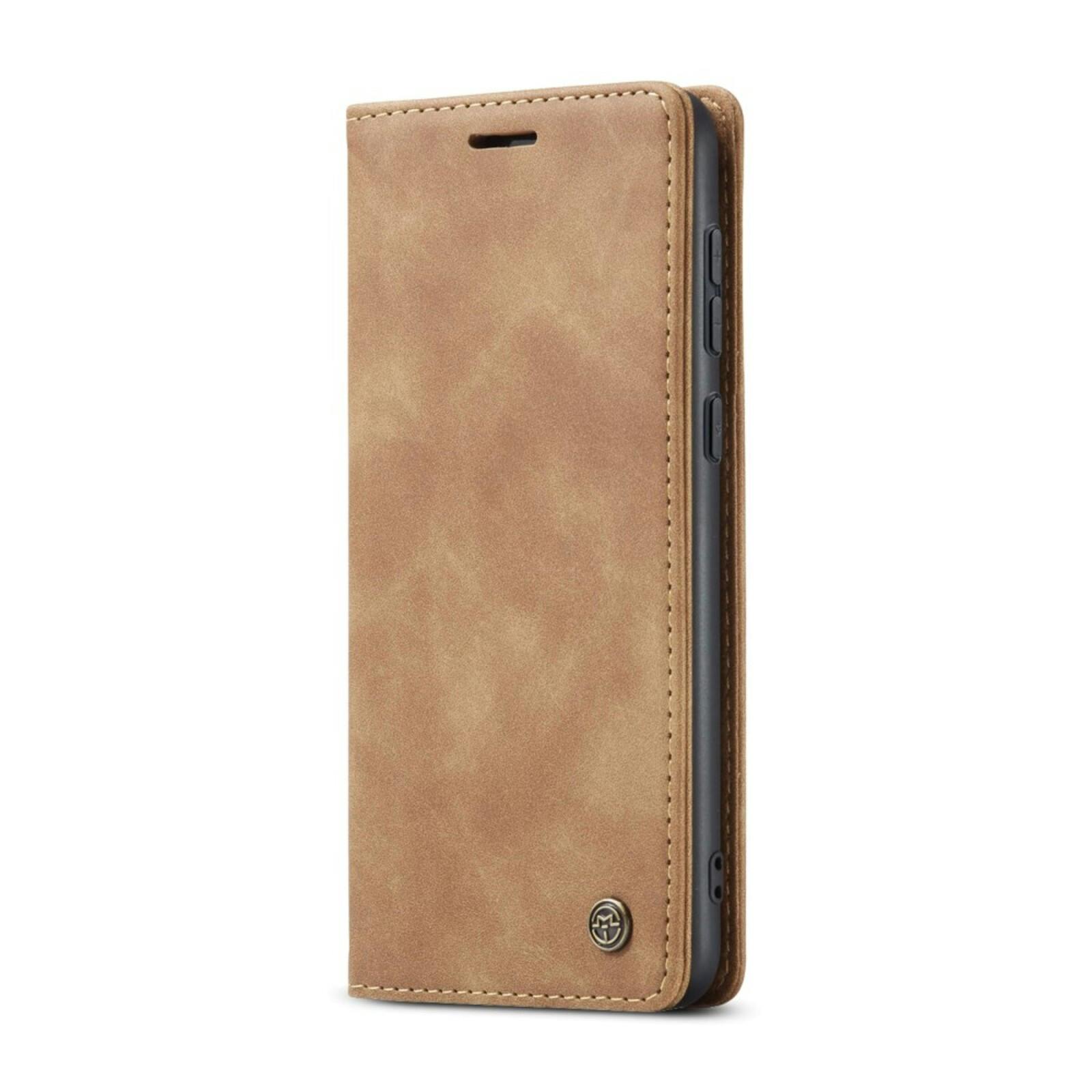 Caseme Samsung Galaxy A56 Business Bookcase Hoesje Bruin