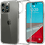 Spigen iPhone 14 Pro Max Doorzichtig Hard Hoesje Transparant - Voorkant & achterkant