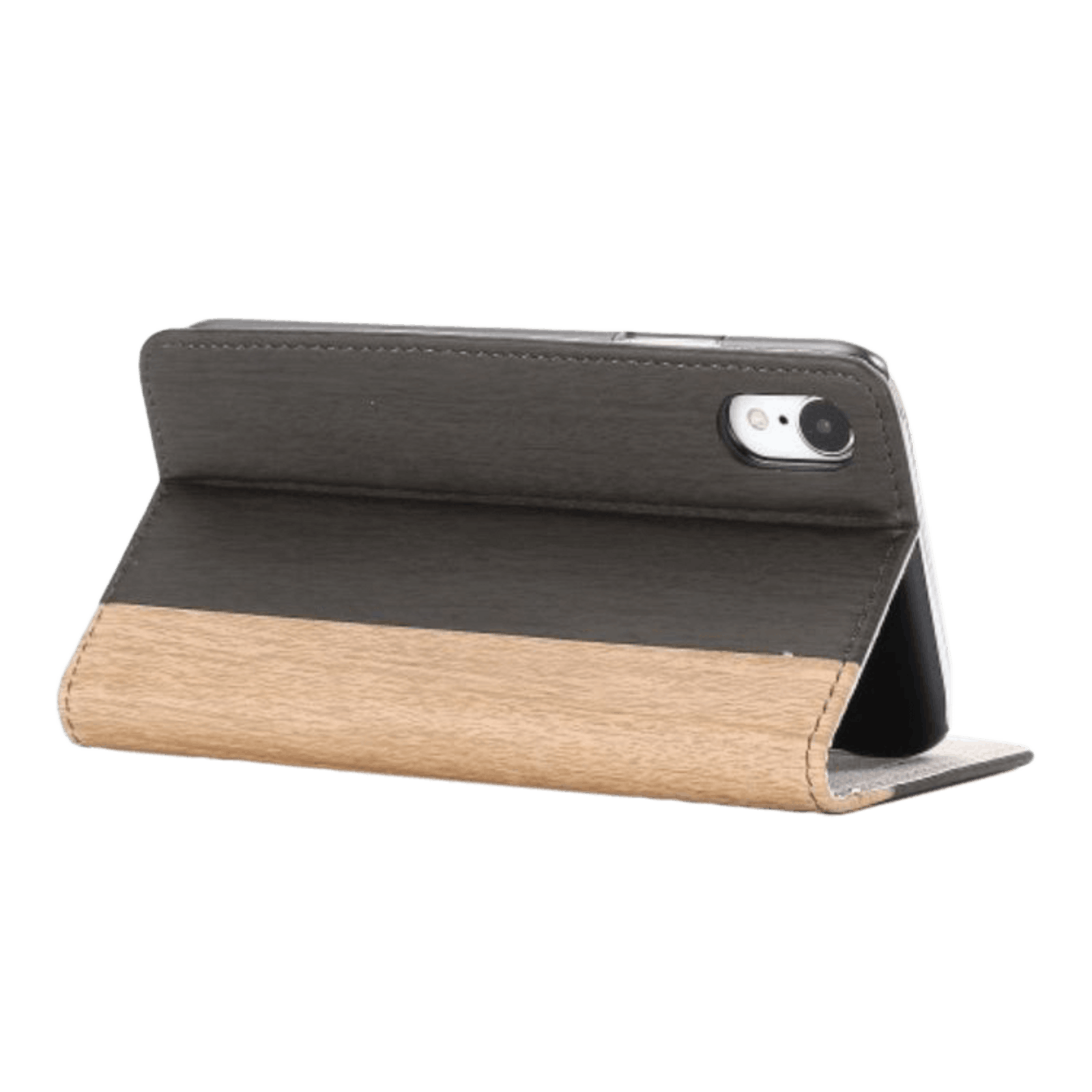 TwoTone iPhone Xs Max WoodWood Bookcase Zwart