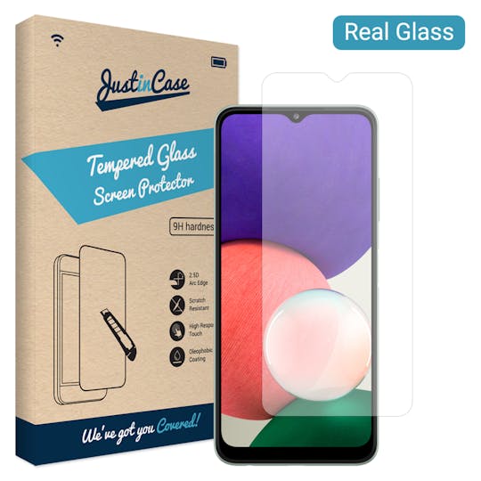 Just in Case Galaxy A22 Tempered Glass Screenprotector