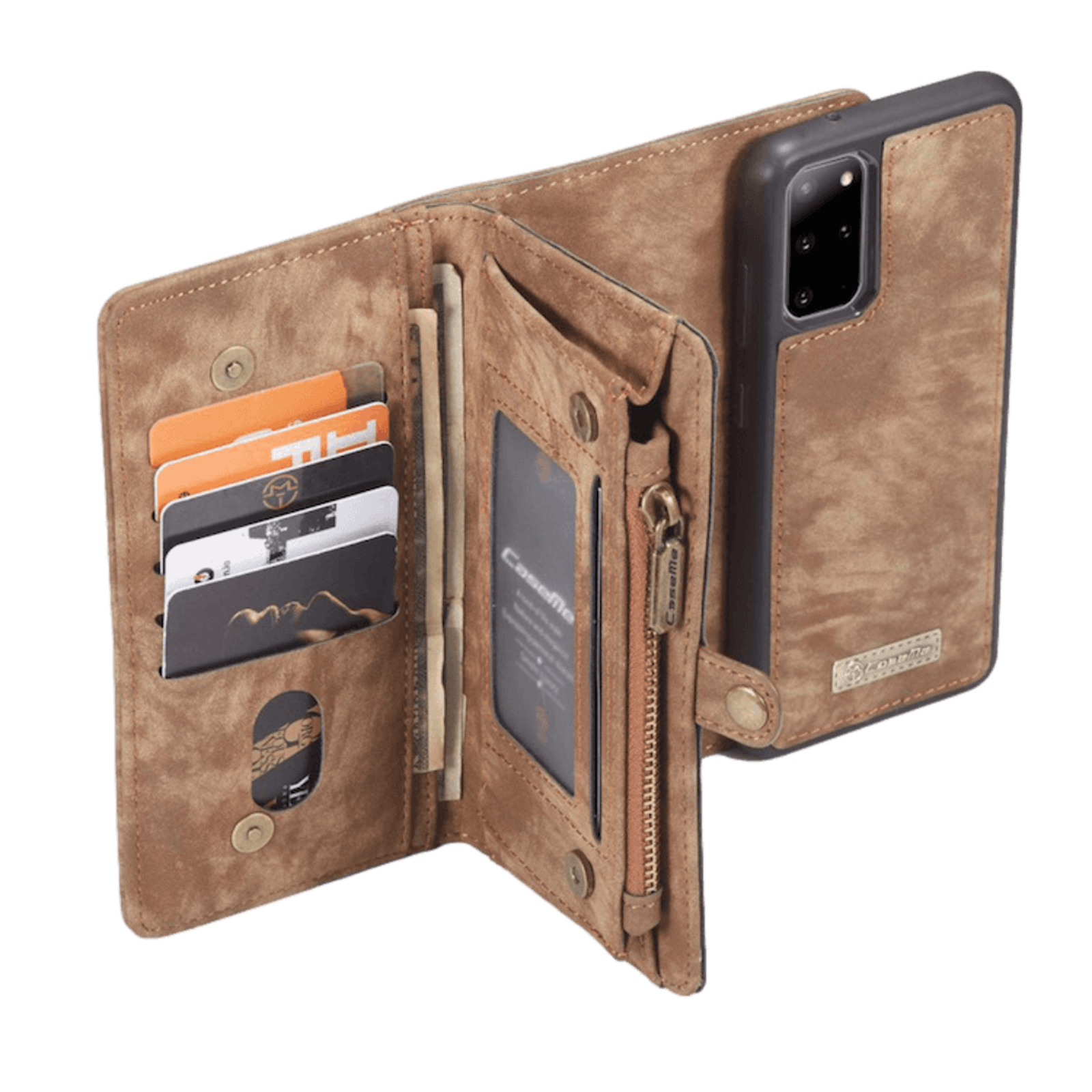Caseme Samsung Galaxy S20 Ultra Vintage Bookcase Hoesje Bruin