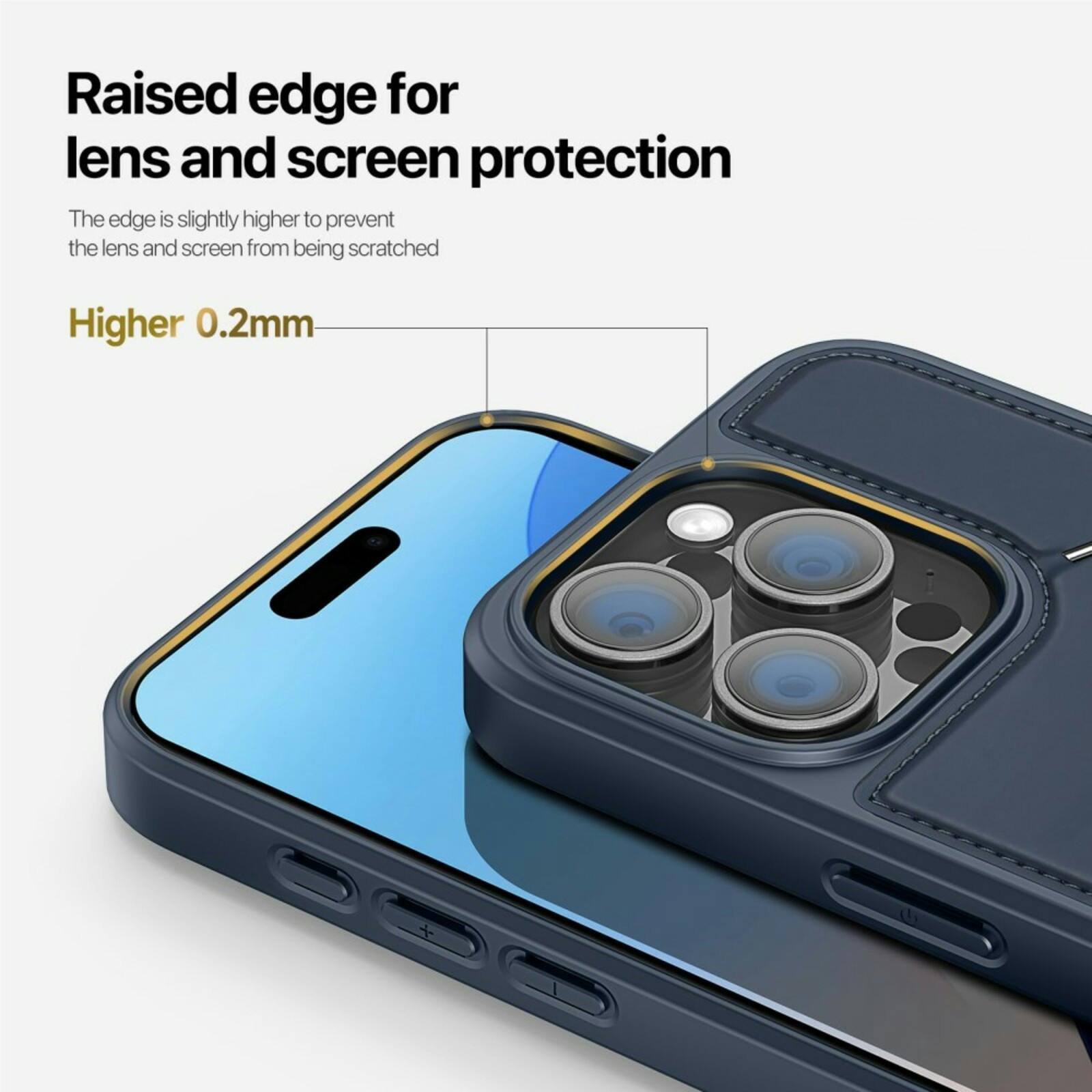 DUX DUCIS Apple iPhone 16 Pro Max Rafi Series Premium Beschermcase Blauw