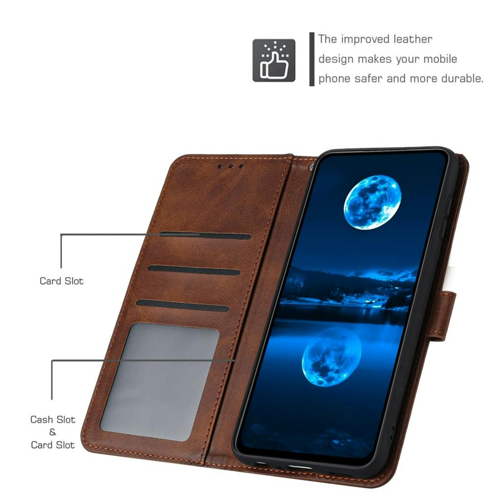 Comfycase OPPO Reno16 F 5G Bookcase Hoesje Bruin