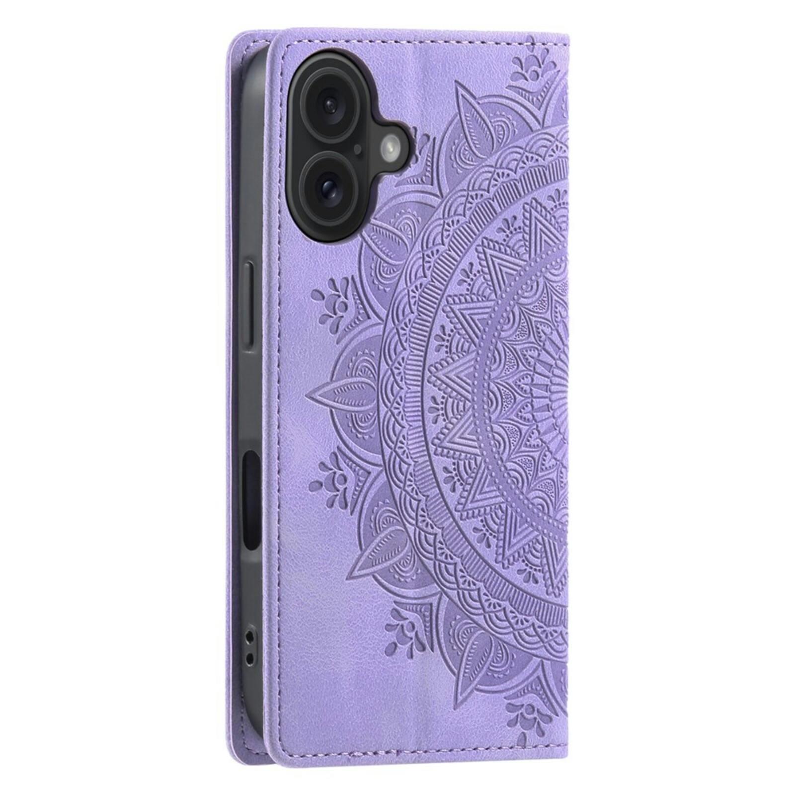 Comfycase Apple iPhone 17 Soft Mandala Bookcase Paars