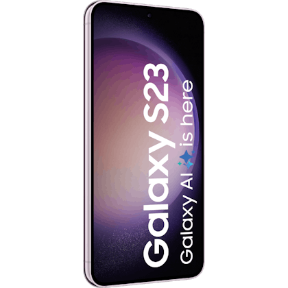 Samsung Galaxy S23 5G Lavender - Aanzicht vanaf links