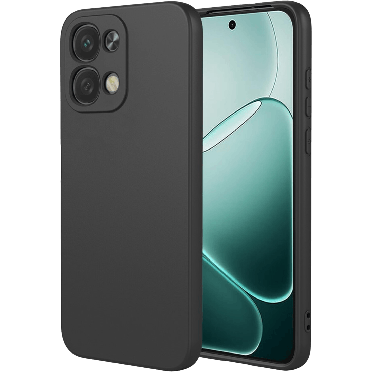 Mocaa OPPO A6 Pro Siliconen Hoesje Zwart