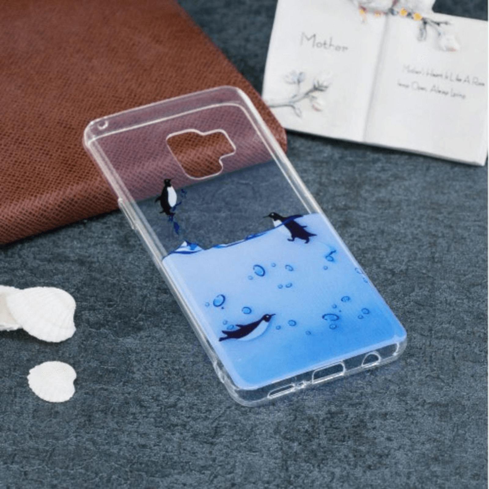 Mocaa Samsung Galaxy S9 Hoesje Pinguins Meerkleurig
