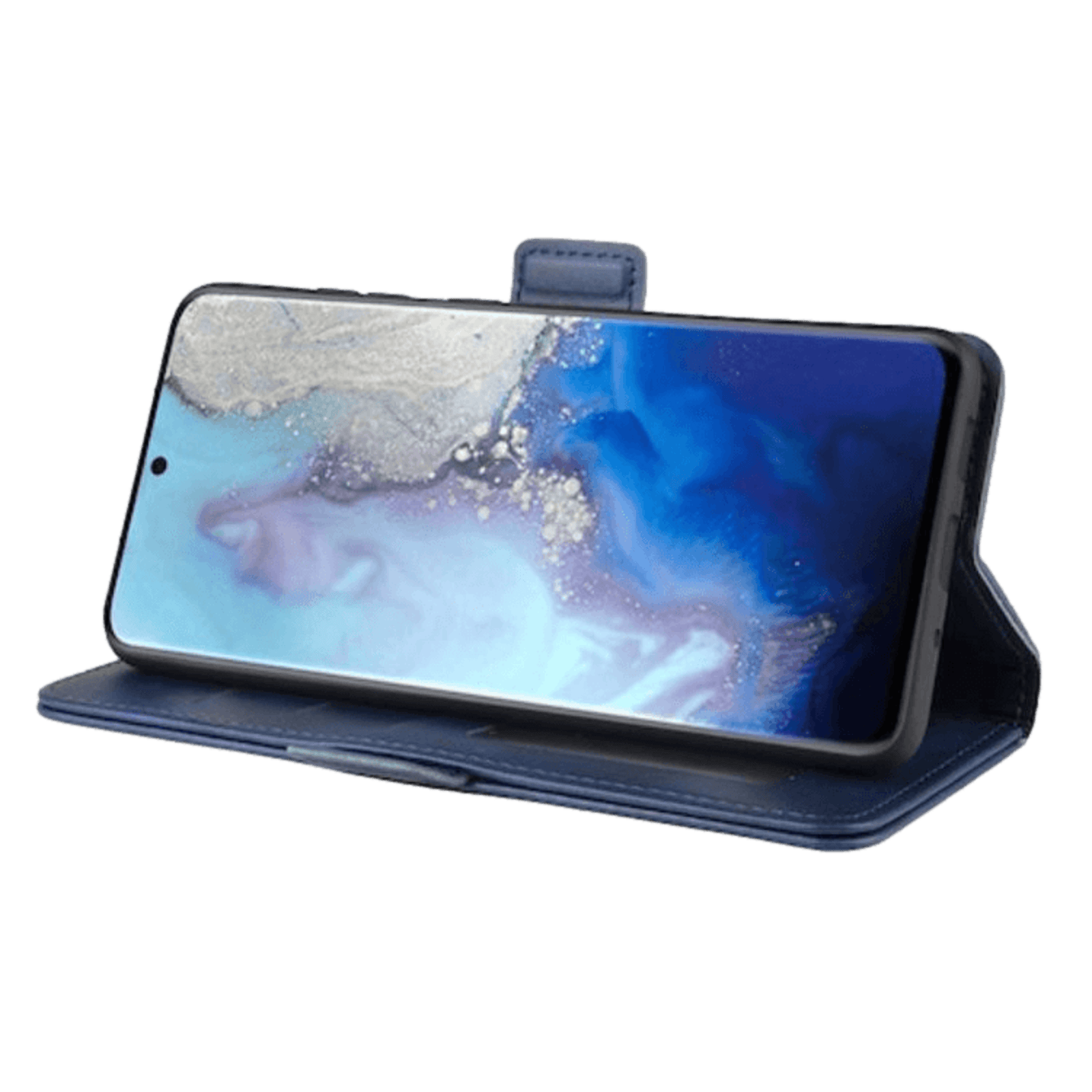 Comfycase Samsung Galaxy S20 Bookcase Beschermhoesje Blauw