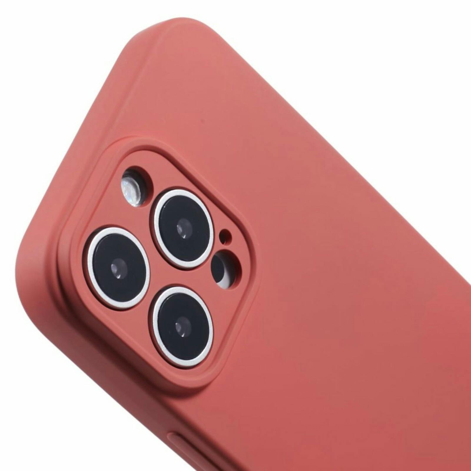 Mocaa Apple iPhone 16 Pro Max Lens Protection Hoesje Rood