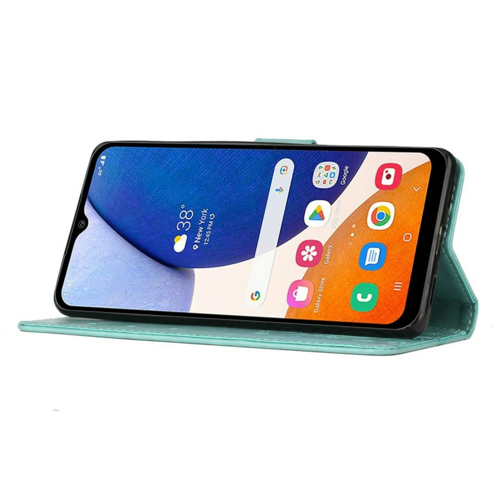 Mocaa Samsung Galaxy S24 FE Booklet Hoesje Blauw