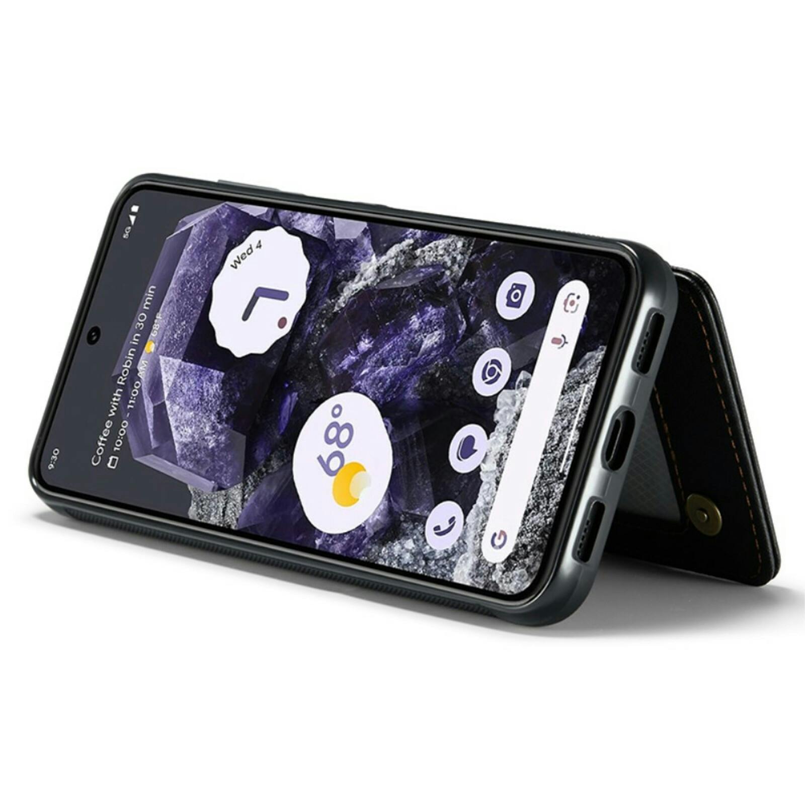 Caseme Google Pixel 8 Wallet Backcover Zwart