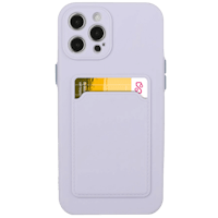 CaseBody iPhone 14 Telefoonhoesje met Kaarthouder Paars