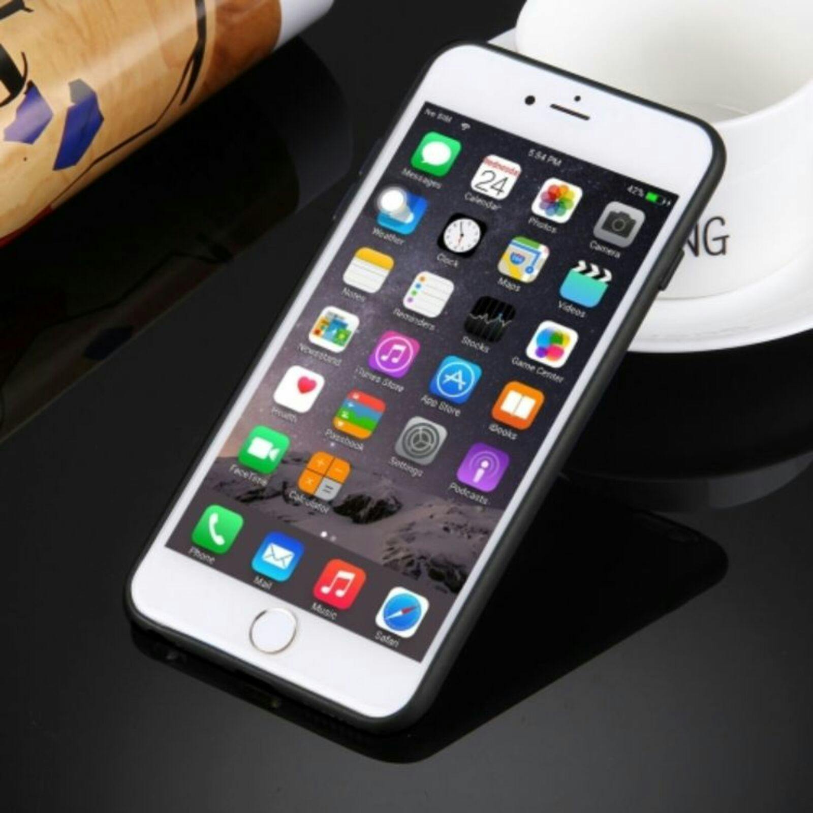 Mocaa iPhone 6 / 6s Slim-Fit Telefoonhoesje Zwart