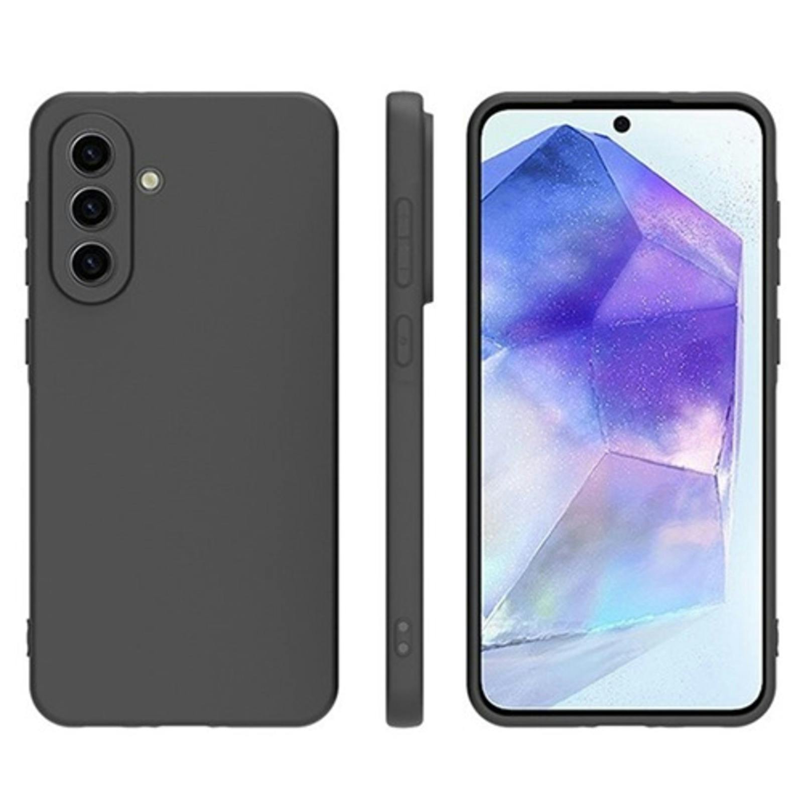 CaseBody Samsung Galaxy A36 Slim-Fit Backcover Zwart