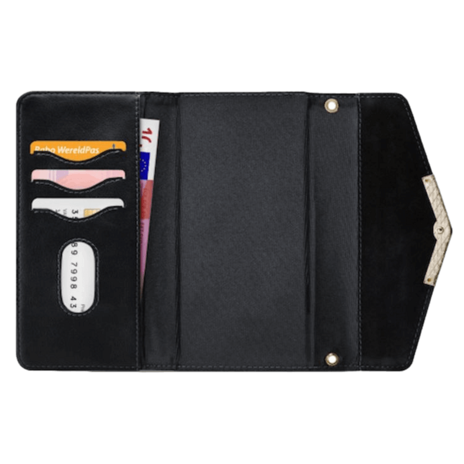 Mobilize Samsung Galaxy A40 Velvet Clutch Deep Black Zwart