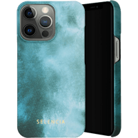 Selencia iPhone 13 Pro Fashion Hoesje Air Blue - Voorkant
