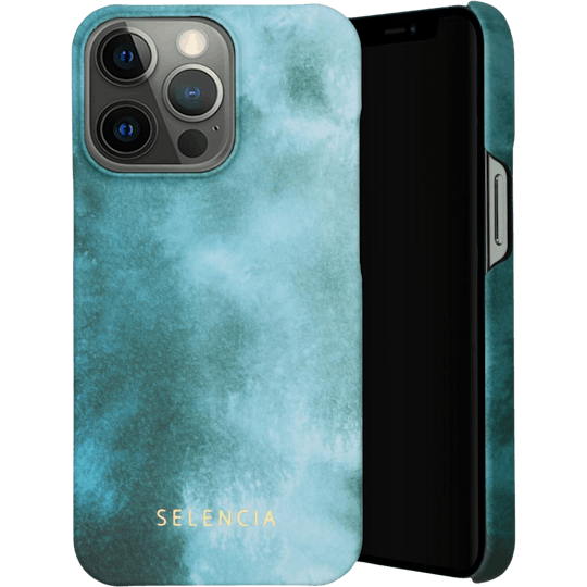 Selencia iPhone 13 Pro Fashion Hoesje Air Blue - Voorkant