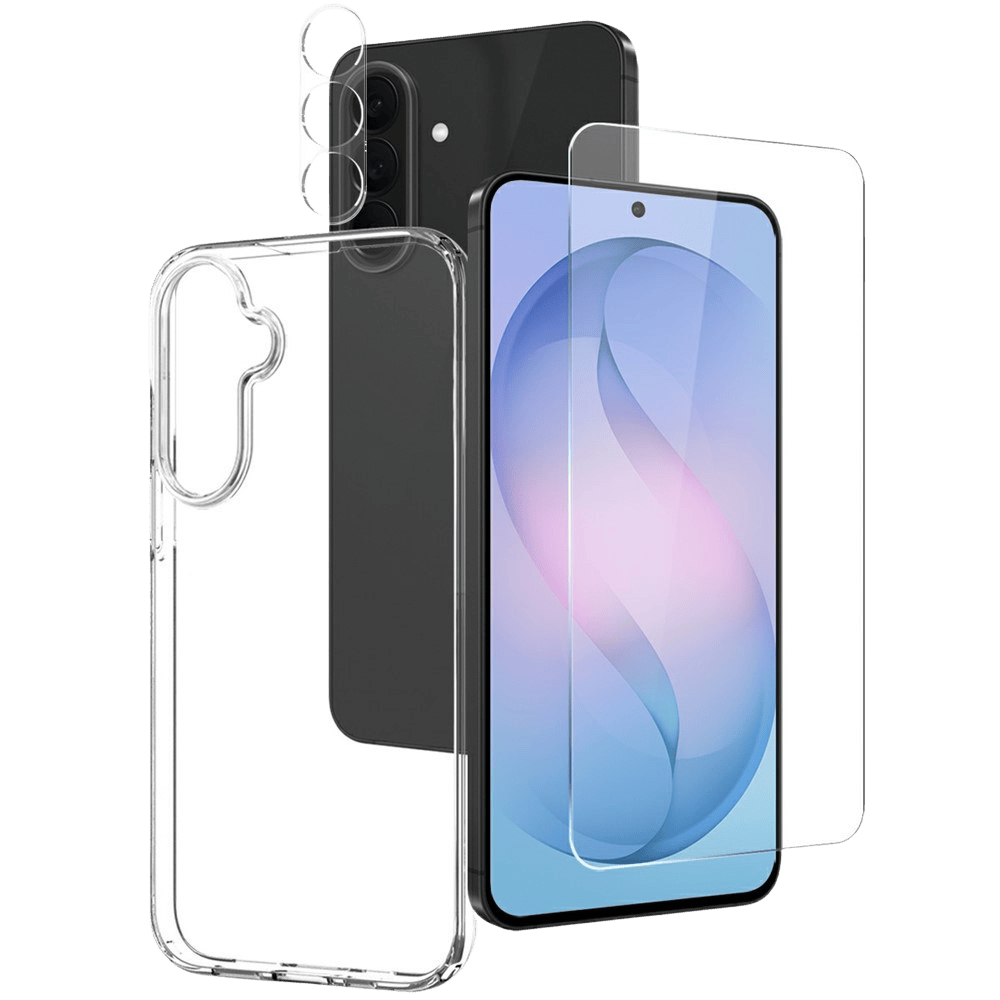 Northjo Samsung Galaxy S26 FE All-in-One Protection Pack Transparant