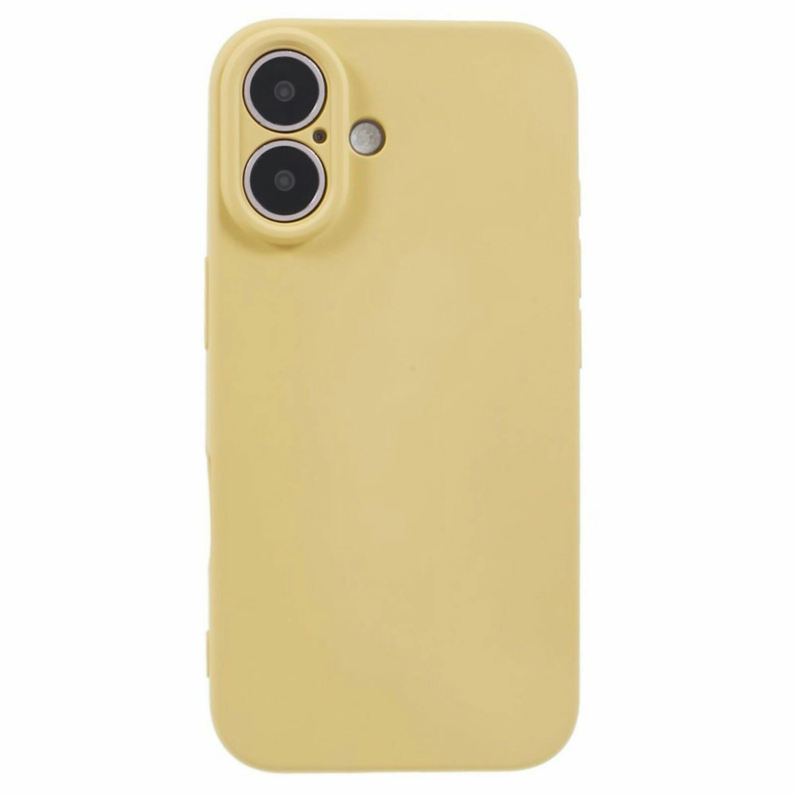 Mocaa Apple iPhone 16 Plus Lens Protection Hoesje Geel