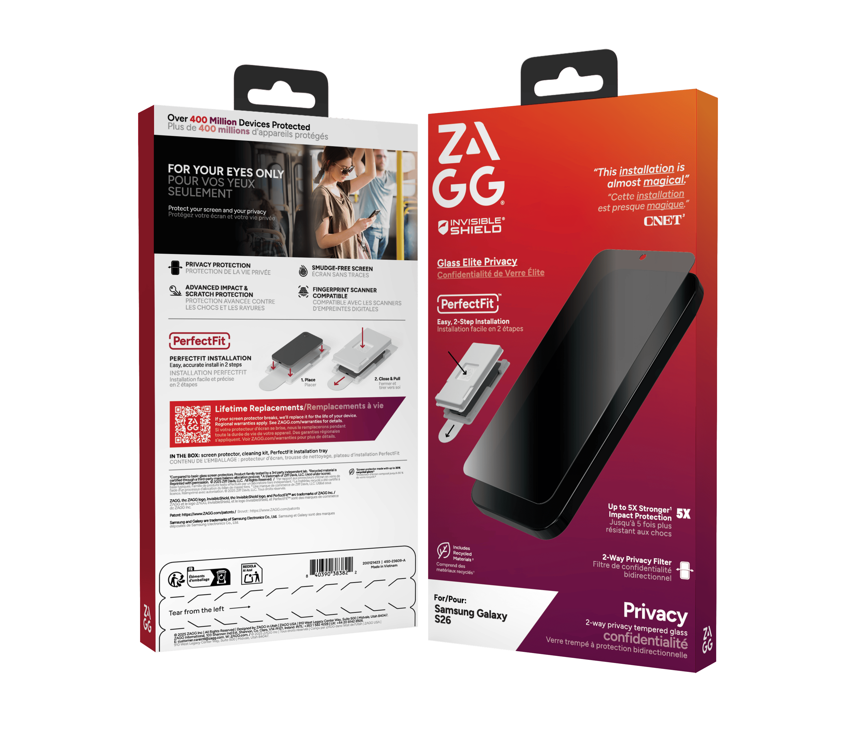 InvisibleShield Samsung Galaxy S26 Glass Elite Screenprotector