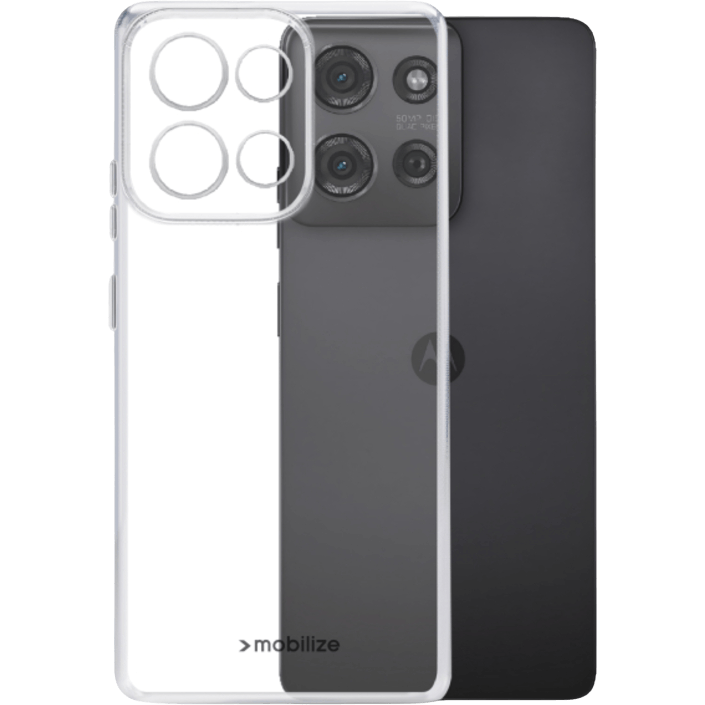 Mobilize Motorola Moto G75 TPU Hoesje Transparant