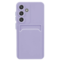 CaseBody Samsung Galaxy S24 Telefoonhoesje met Kaarthouder Paars