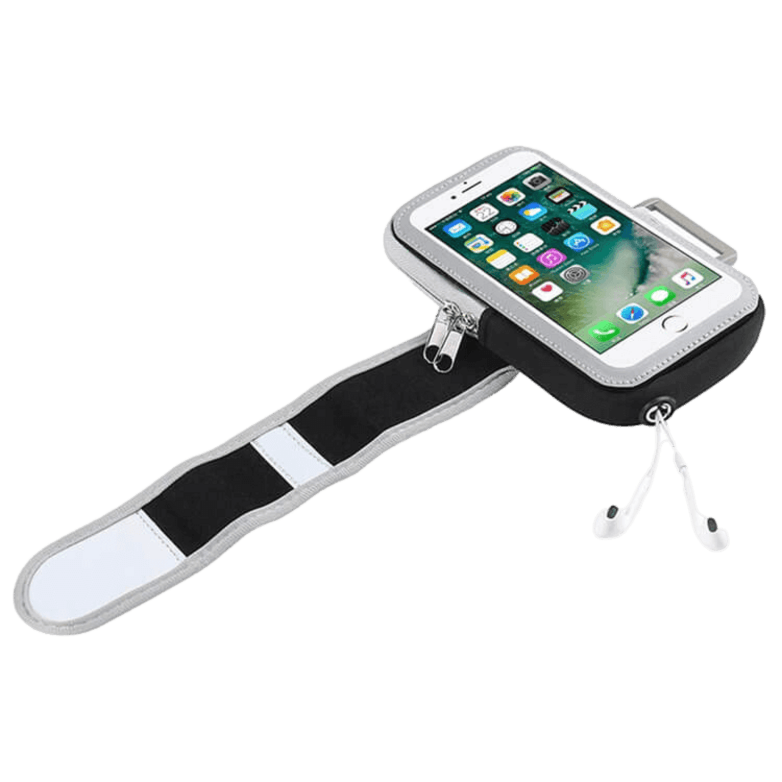 Comfycase Touchscreen Sportarmband Grijs XL
