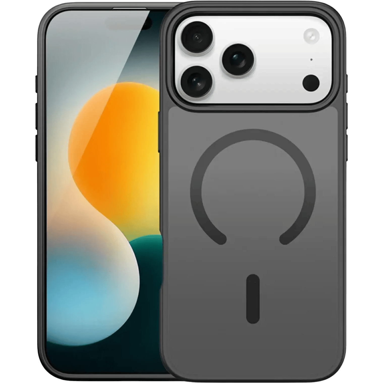 DUX DUCIS iPhone 17 Pro Mat Yind MagSafe Hoesje Zwart - Voorkant