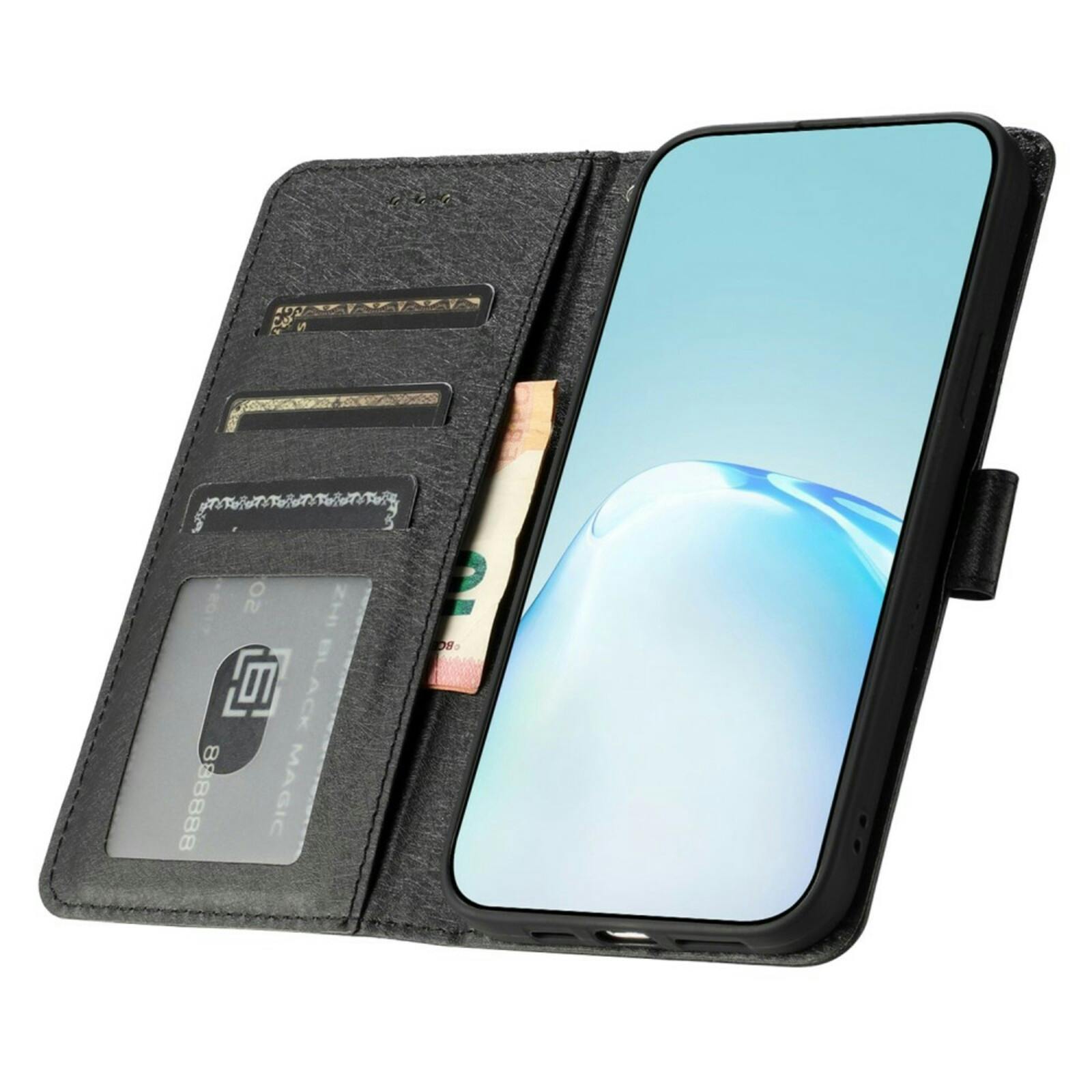 Mocaa Samsung Galaxy S24 FE Slim-Fit Bookcase Hoesje Zwart