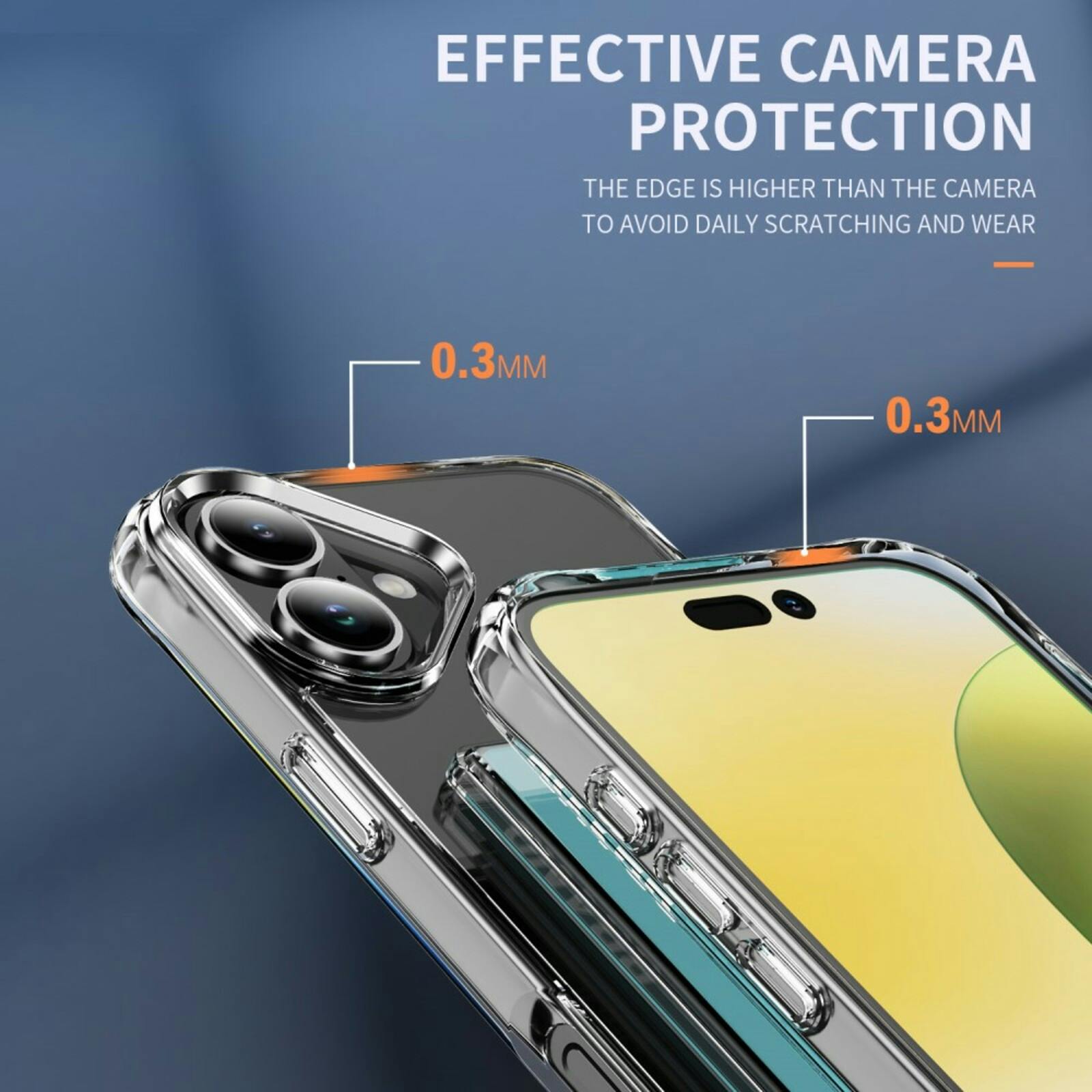 CaseBody Apple iPhone 16 Shockproof Hoesje met Pasruimte Transparant