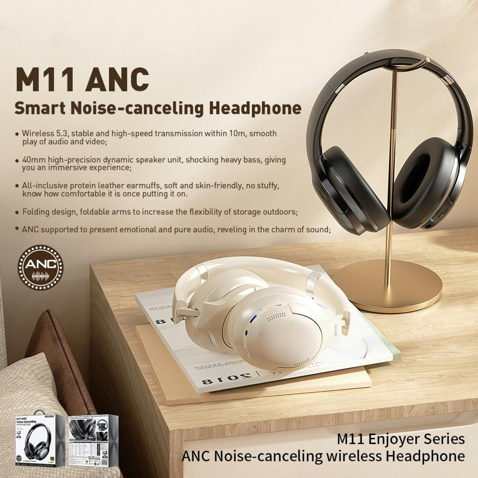 Wekome Enjoyer Series Smart ANC Wireless Headset Wit