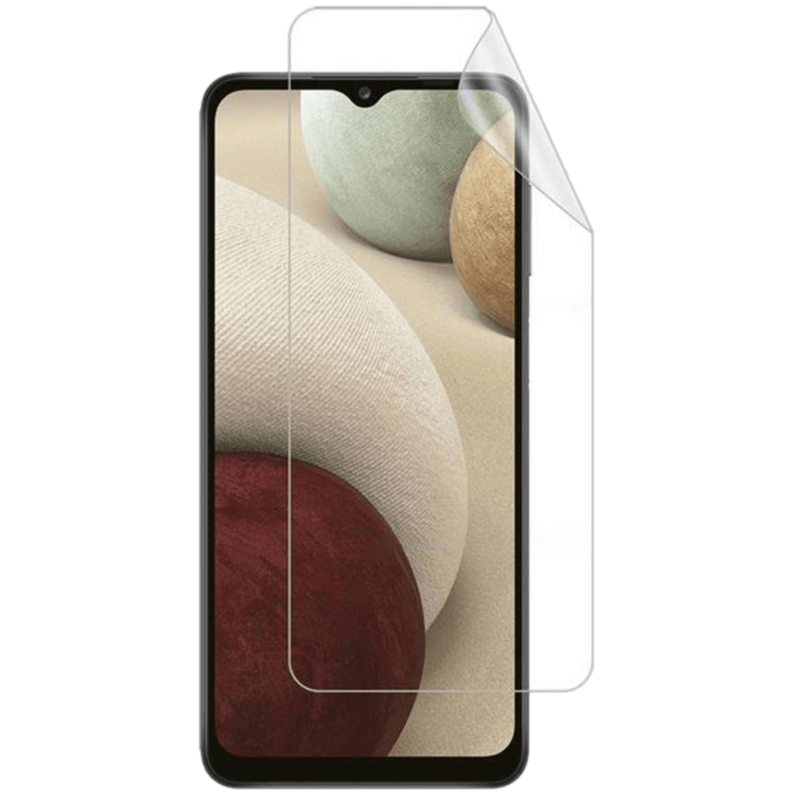 Imak Samsung Galaxy A12 Airbag Shockproof Hoesje mét Screenprotector Transparant