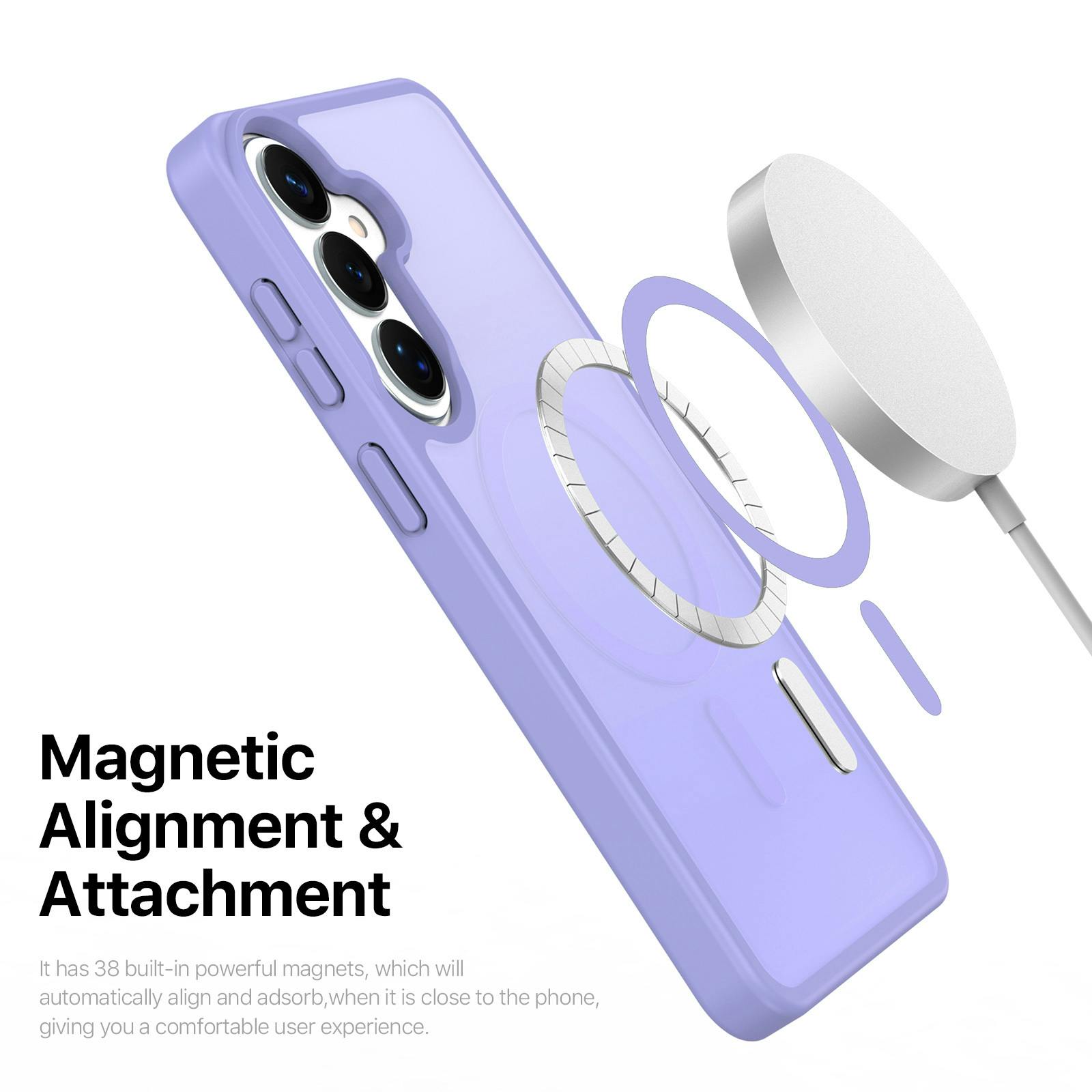 DUX DUCIS Samsung Galaxy S26 Plus Mat Magnetisch Hoesje Paars