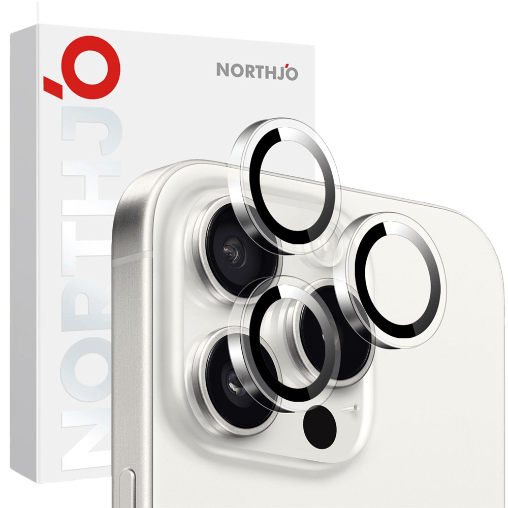 Northjo iPhone 16 Pro (Max) Camera Protector Transparant