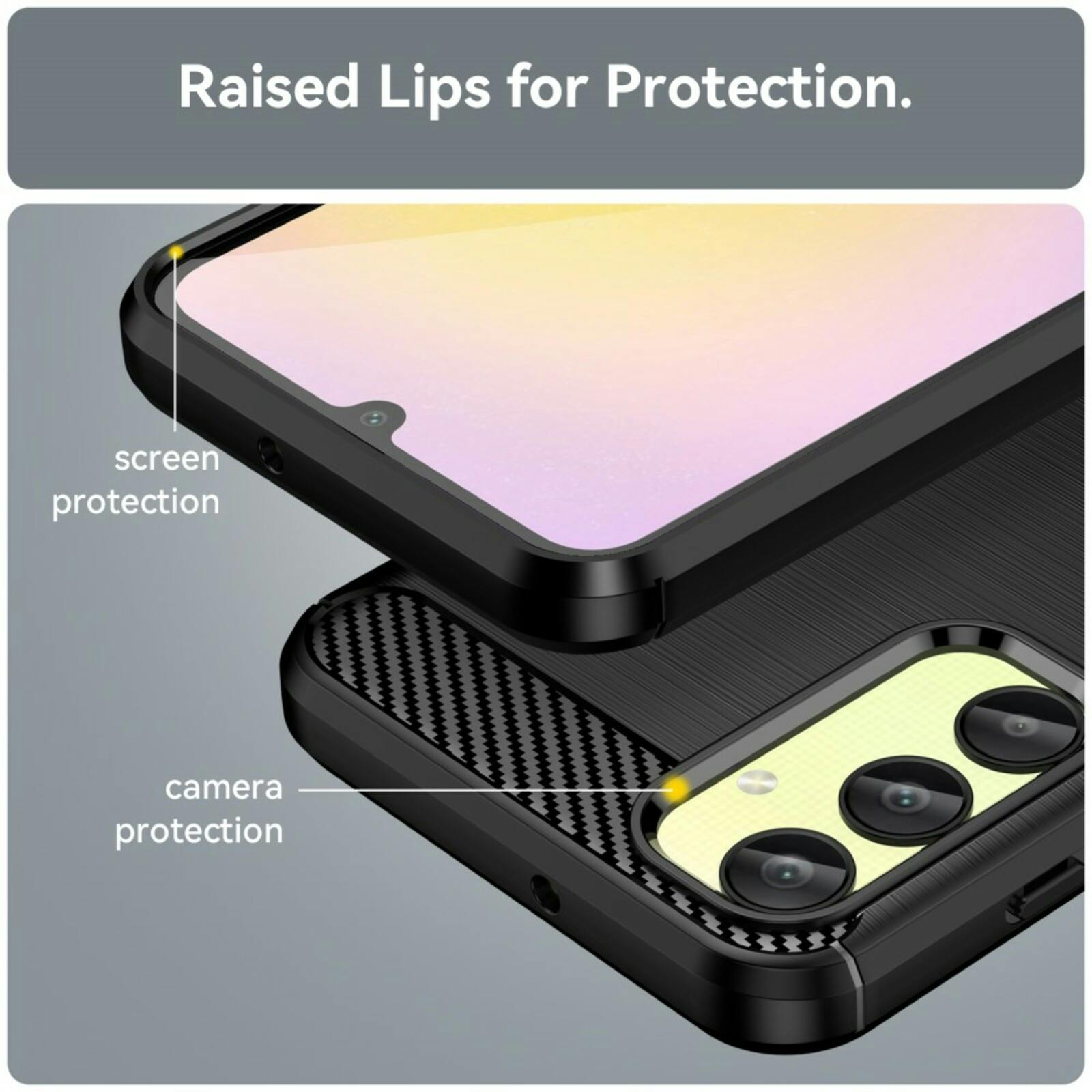 Mocaa Samsung Galaxy A25 Schokbestendig Hoesje Blauw