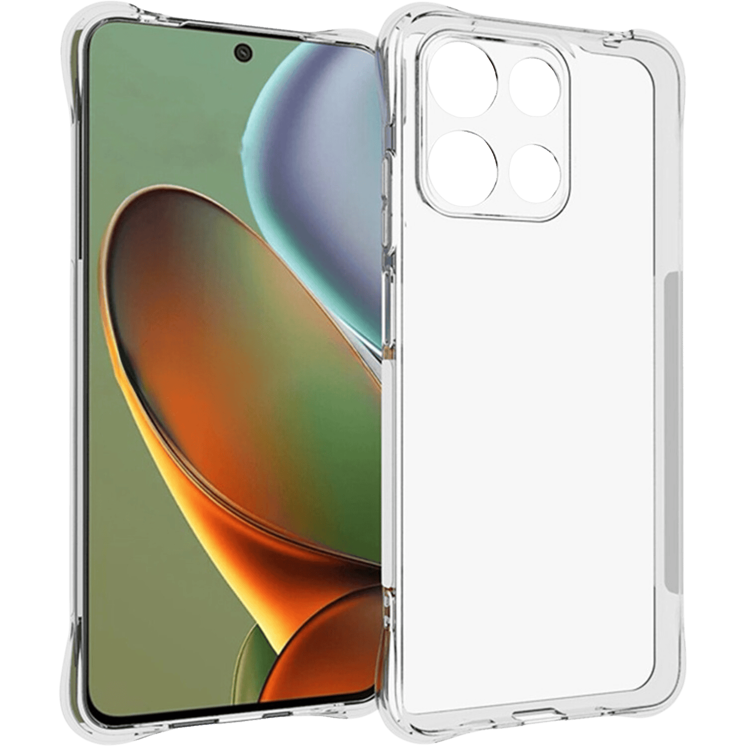 CaseBody Motorola Moto G17 (Power) Shockproof Hoesje Transparant