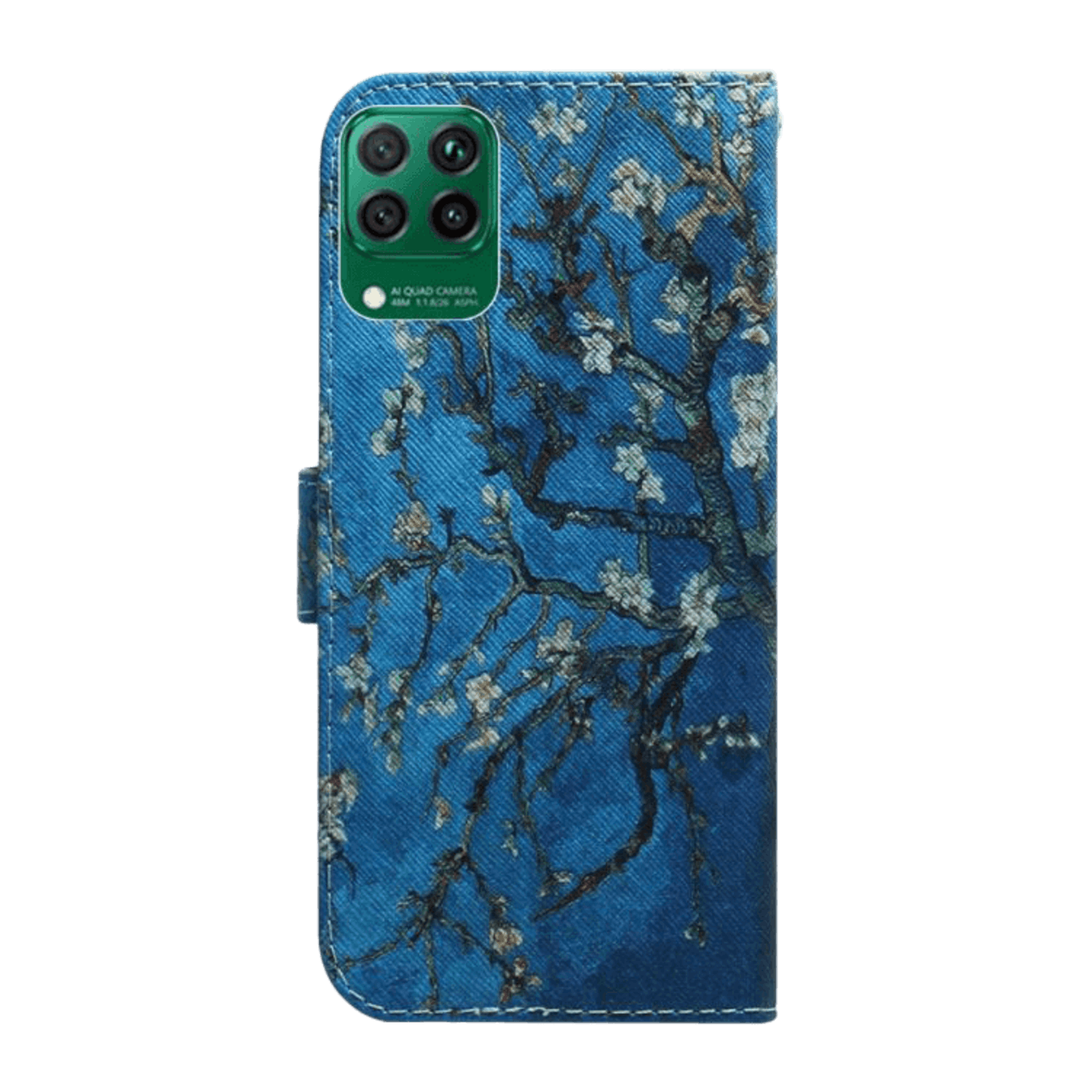 Comfycase Huawei P40 Lite bookcase hoesje van gogh's bloesem Blauw
