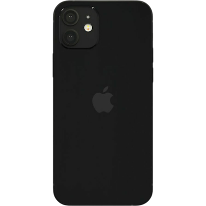 Apple iPhone 12 (Refurbished) Zwart - Achterkant