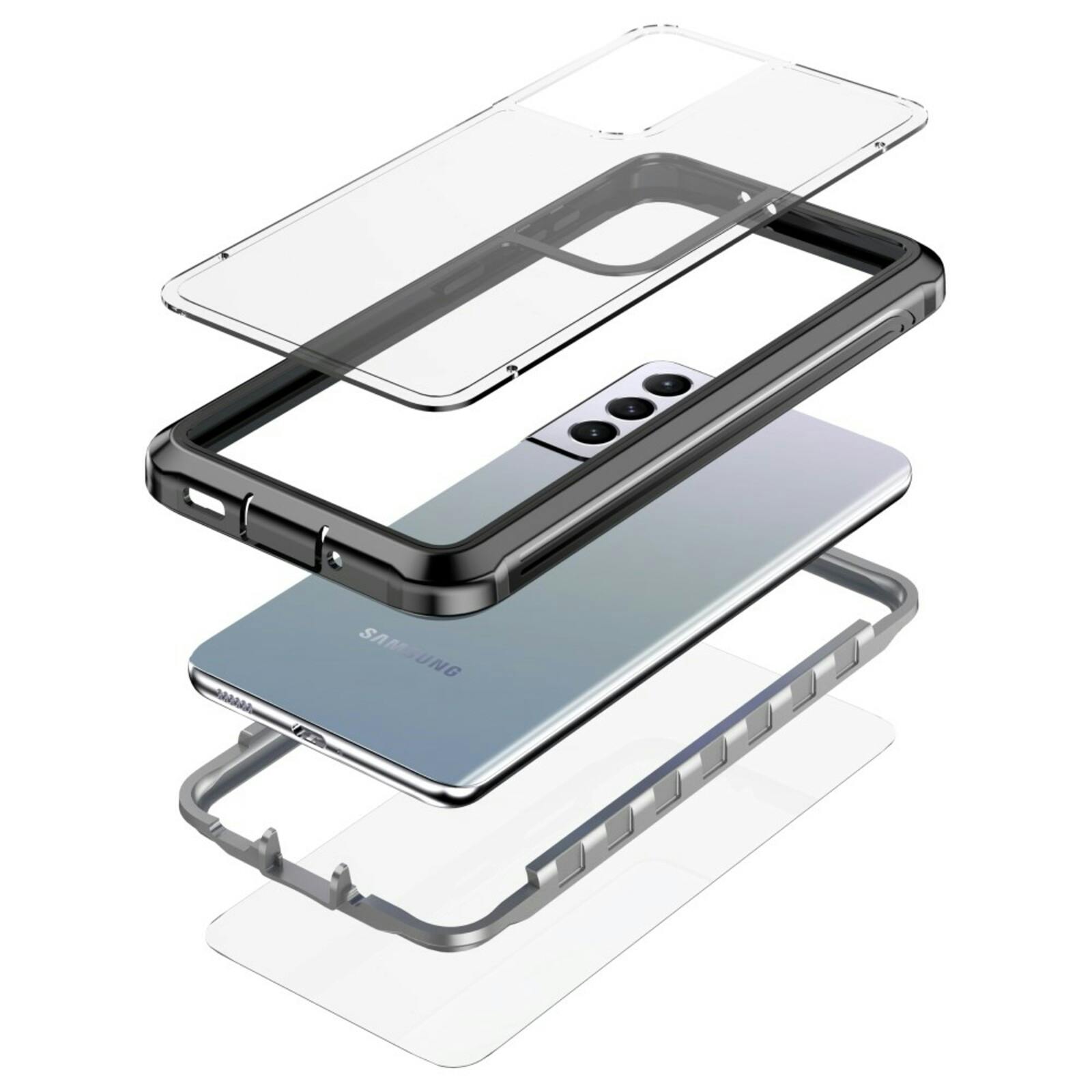 Mocaa Samsung S21 Full Protection Case Anti-Fall Zwart