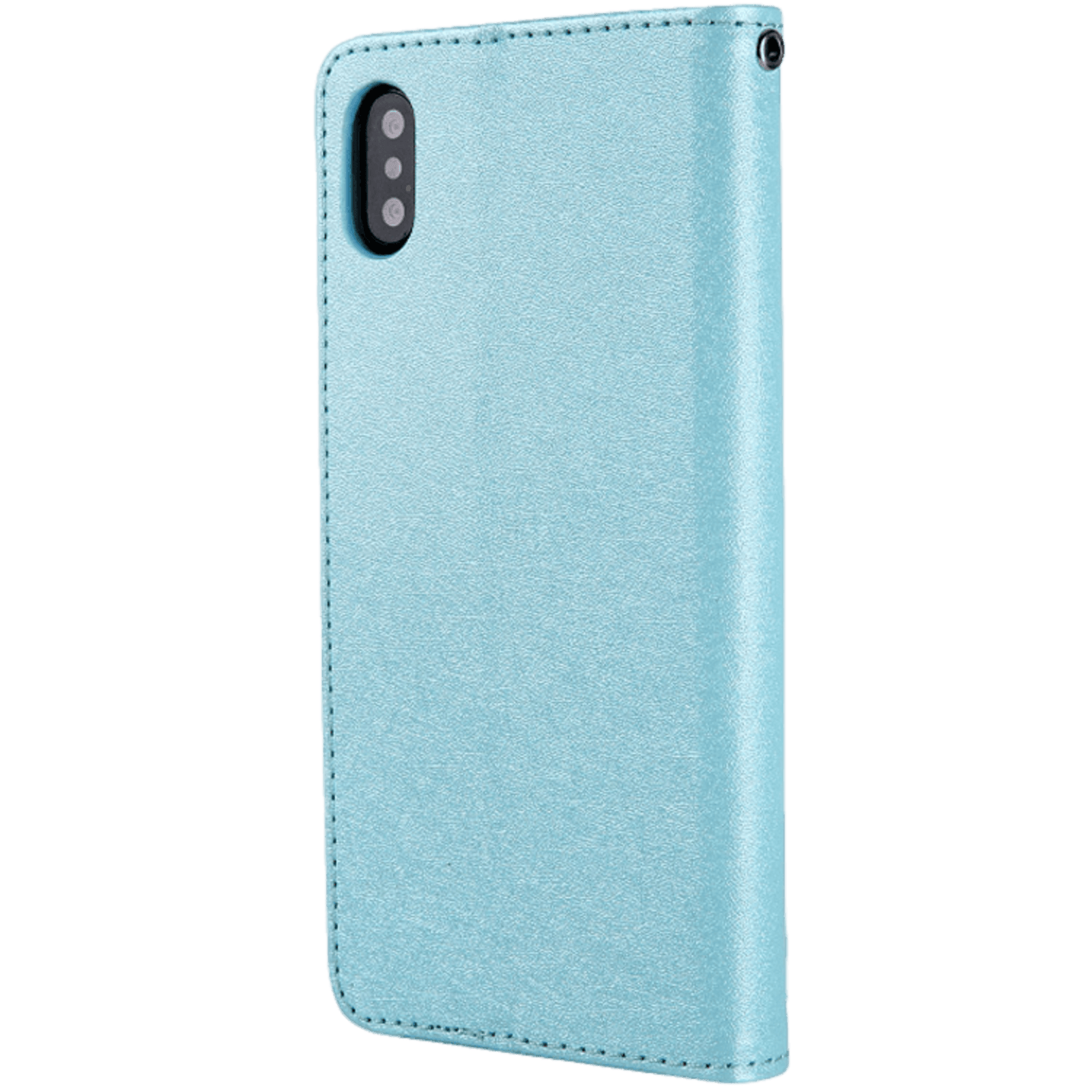 CMAI2 iPhone Xs / X Silk Series Slank Bookcase Hoesjegroen Blauw