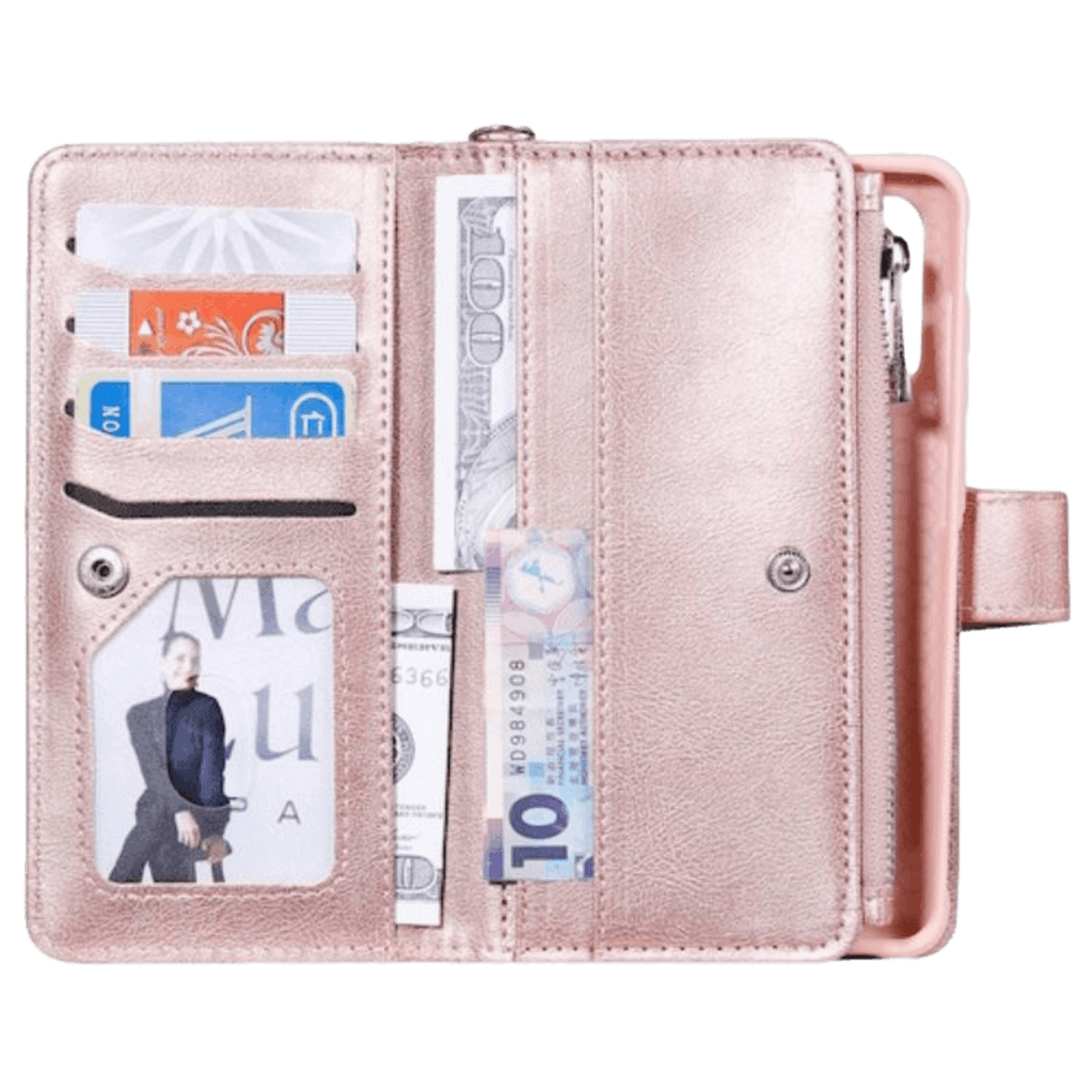 Comfycase Samsung Galaxy S20 2-in-1 Portemonnee Hoesje Roségoud